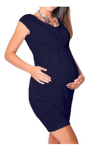 Vestido Ajustado Sin Mangas Con Ropa De Maternidad Para Muje