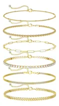 Comprar Dearmay Tobilleras De Oro Para Mujer Tobilleras Delicadas E