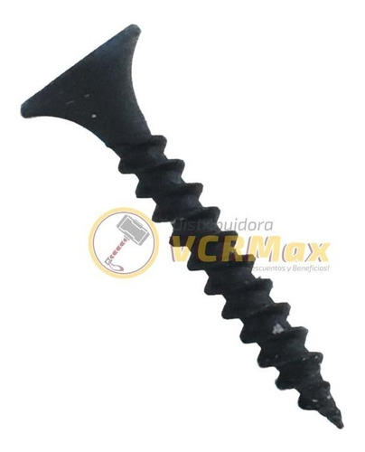 Imagen 2 de 10 de Tornillo Drywall 6x1 Paso Fino Para Metal X 100u