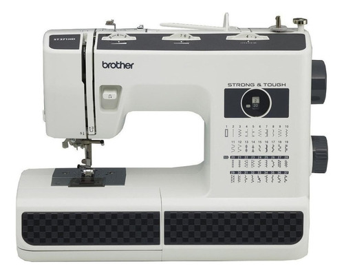 Máquina de coser Brother ST371hd con 37 puntos, color blanco/negro, 220 V