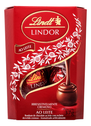 Chocolate ao leite Lindt  caixa 37 g