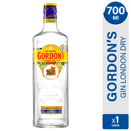 Gin Gordons 700ml London Dry - 01mercado