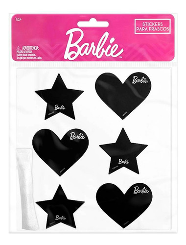 Stickers Para Frasco Efecto Pizarron Barbie Con Gis