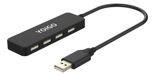 Yoigo Hub Usb, Expansor Divisor Usb De 4 Puertos 2.0, Conce.