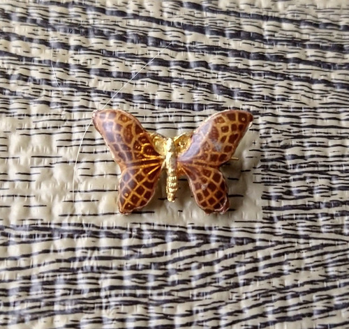 Prendedor Broche Mariposa Marrón