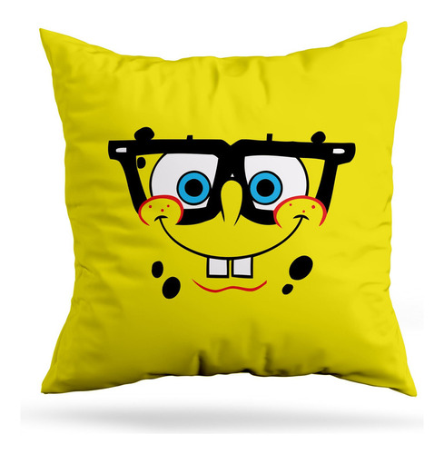 Cojin Deco Bob Esponja Nerd (d0809 Boleto.store)