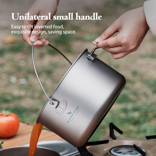 Maceta Colgante De Titanio Boundless Voyage Para Acampar Al