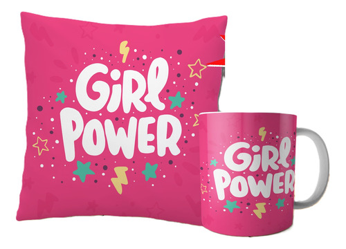 Diseños Tazas Almohadones Girl Power Día De La Mujer Madre 