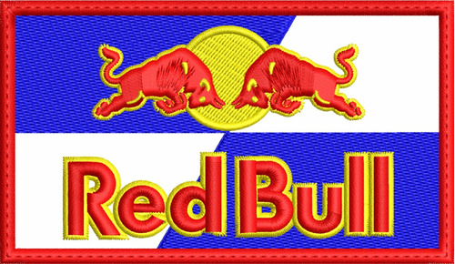 Parche Bordado De Red Bull Pack De 2 Pza Termoadherible