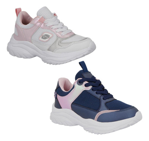 Tenis Niña Sport Corvet Casual Urbano Bipack Paquete