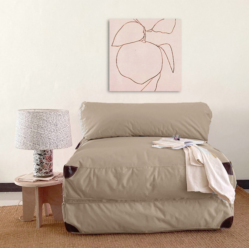 Imagen 1 de 5 de Puff Sofá Cama 1 ½ Plaza
