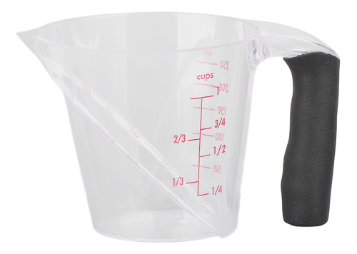 Taza Medidora De Plástico Transparente Para Cocina 250ml