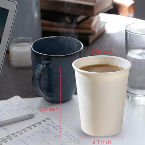 Vasos De Papel, Paquete De 50 Vasos De Papel De 8 Onzas, Pap