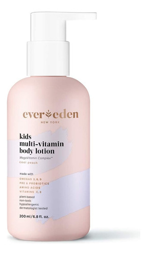 Evereden Loción Corporal Para Niños: Melocotón Fresco, 6.8 O