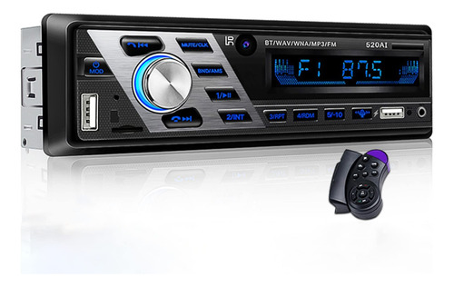 Kitegrese Radio Fm Estereo Coche 12 V 24 Iso Bluetooth Para