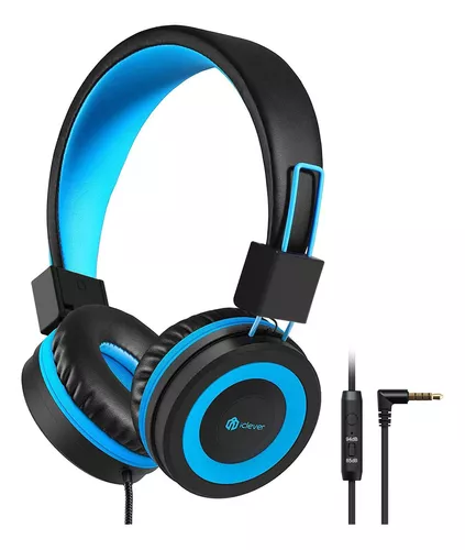 Auriculares para niños, auriculares con cable con limitador de volumen  seguro de 85 dB, auriculares ajustables para niños con cable de 0.138 in  Jack