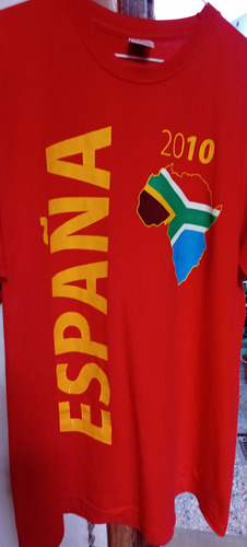 Camiseta España Conmemorativa Mundial Sudáfrica 2010 (Usado)