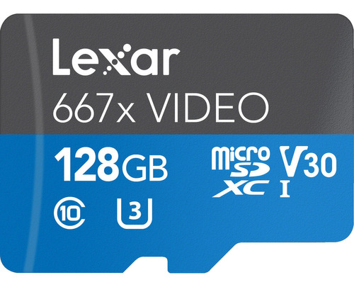 Lexar 128gb Professional 667x Uhs-i Microsdxc Memory Card Wi