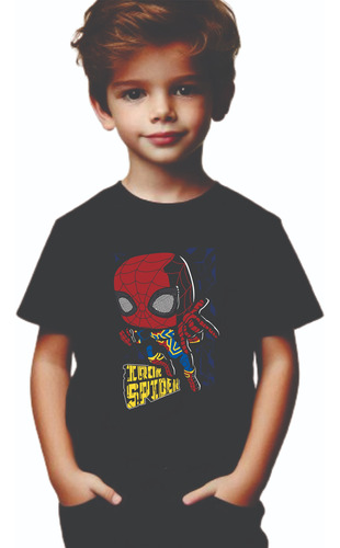 Playera - Niño Iron Spider Spiderman Funko Avengers