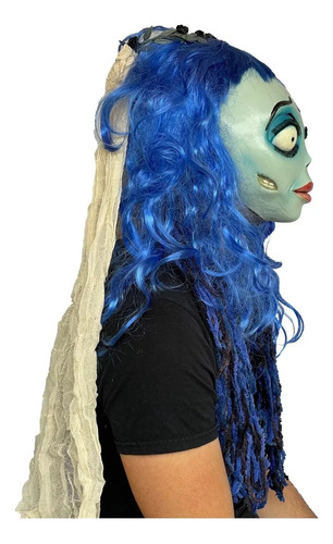 Mascara Emily Cadaver De La Novia Trick Or Treat Original Blanco Emily Bride