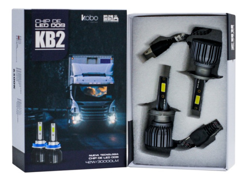 Kit Cree Led Kb2  H4 Chip Led Premium 42w 12/24v Cooler Gtx