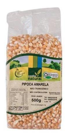 Milho De Pipoca Amarela Orgânico Coopernatural 500g