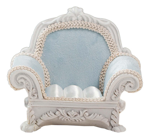 Mini Joyero En Miniatura Para Sofá De Casa De Azul Claro