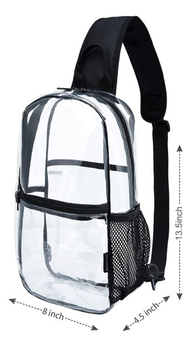 Mochila Transparente Bolsa Transparente: Bandolera De P...