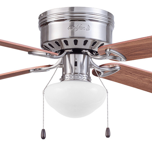 Ventilador De Techo Samba 42 Pulgadas Níquel Cuatro Aspas 1.067 M 60 Níquel Cepillado Roble Claro/ Arce Chocolate Mdf 4