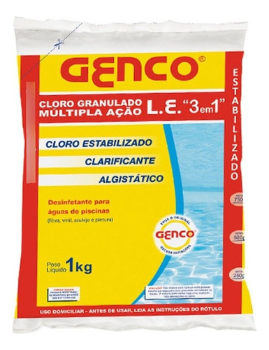 Genco Cloro M/acao 3 Em 1 Saco 1kg