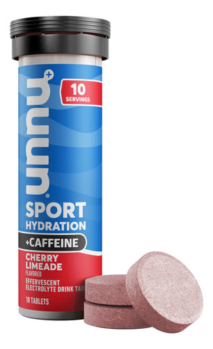 Nuun Energy Sport Cherry Limeade W Caffeine 54gr Caja 8pzs.