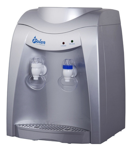 Bebedouro Eletronico Polar Prata - Natural E Gelada Cor Prateado