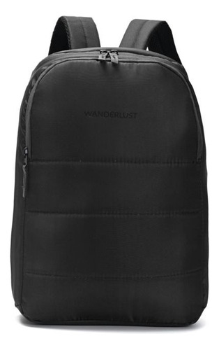 Mochila Matera Porta Notebook  Reforzada Wanderlust Negro