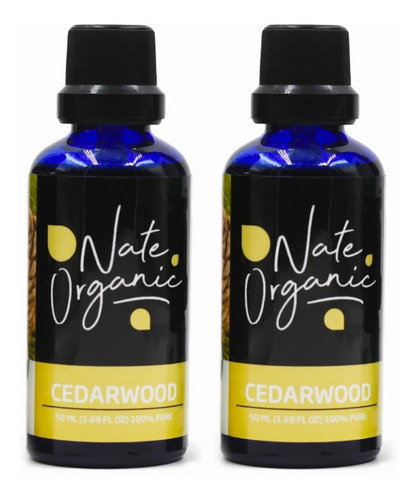 2x1 Aceite Esencial Cedro 100% Puro Nat 50 Ml Nate Organic