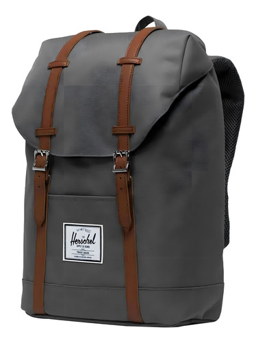 Mochila Herschel Retreat Gargoyle Gris Diseño De La Tela Liso
