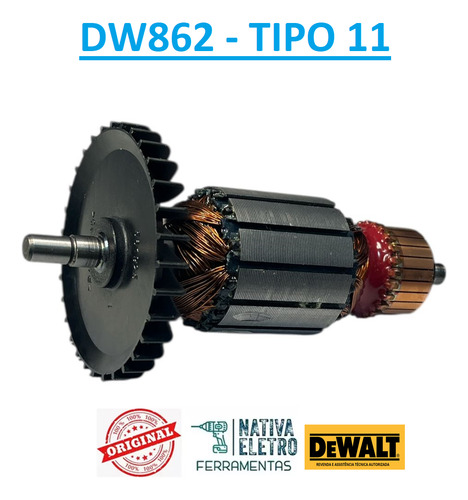 Rotor 220v P/ Serra Marmore Dw862 Tp11 Dewalt N564645s