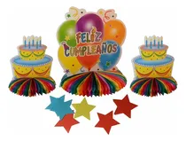 Comprar Set Decoracion Cumpleaños Adornos Para Mesa Cotillón