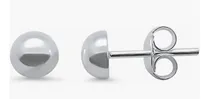 Comprar Aretes Topos Media Bola Oro 18k 5mm Clásicos Joyería 