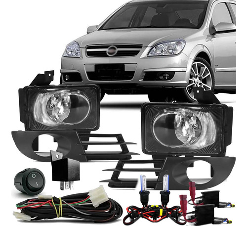 Kit Farol Milha Vectra 2006 2007 2008 + Xenon 8k Bot Tic Tac