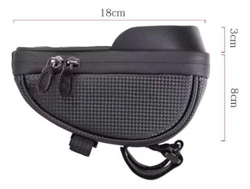 Soporte Teléfono Celular Bicicletas Bolso Impermeable Negro
