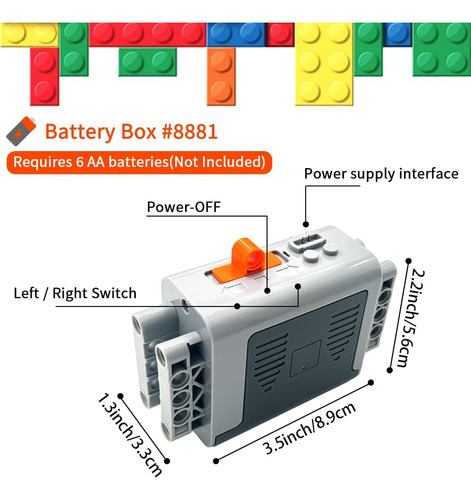 Kit De Motor 5 En 1 Compatible Con Lego Technicm Motor, B...