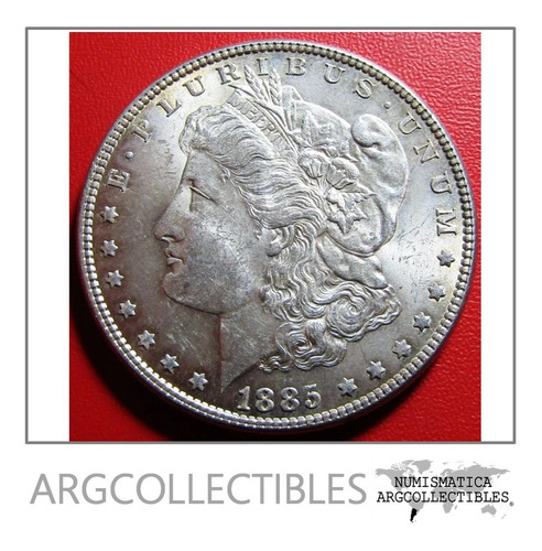Usa Moneda 1 Dolar 1885 Plata Morgan Km-110 Au
