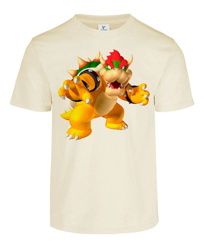 Playera  Bowser Mario Bros Final Boss Colores