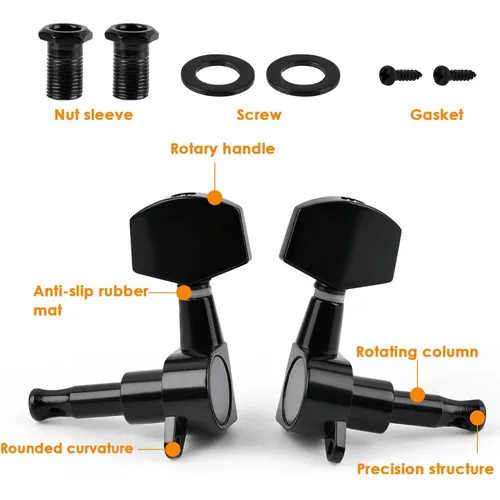 6 Piezas Guitar String Tuning Pegs Guitar Tuner Machine H...
