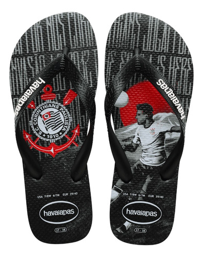 Chinelo Havaianas Top Times Corinthians Juvenil Original