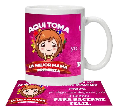 Tazón Aquí Toma La Mejor Mamá Primeriza Grafimax