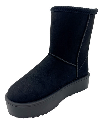 Bota De Agua Mujer Negro Zb043