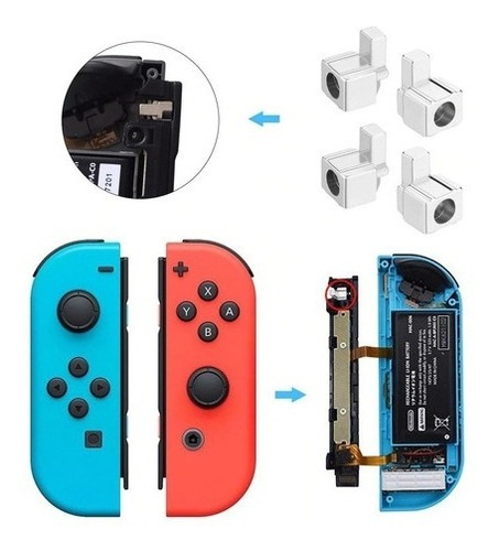 5 Par Seguros Metálicos Jocon Nintendo Switch 
