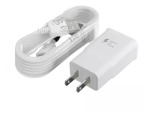 Cargador Rápido Adaptativo Original Compatible con Samsung Galaxy S3 S4 S6  S7 S7 Edge Note 5 Telefonos - [Cargador de Pared + Cable Micro USB de 5  Pies] - Verdadera Carga Digital Adaptativa Rápida 