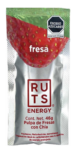 Gel Energético Ruts Energy Fresa (caja 12 Pzs)